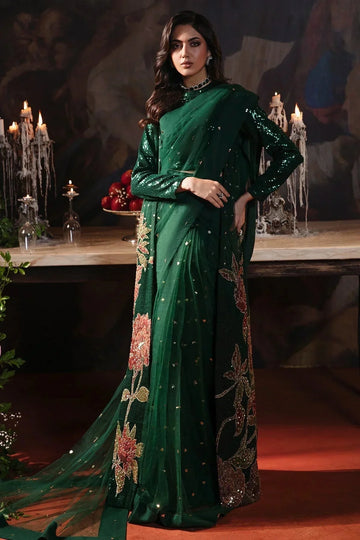 4 - PC Embroidered Sequence Saree STM - 3 - 203 - Aarrzo