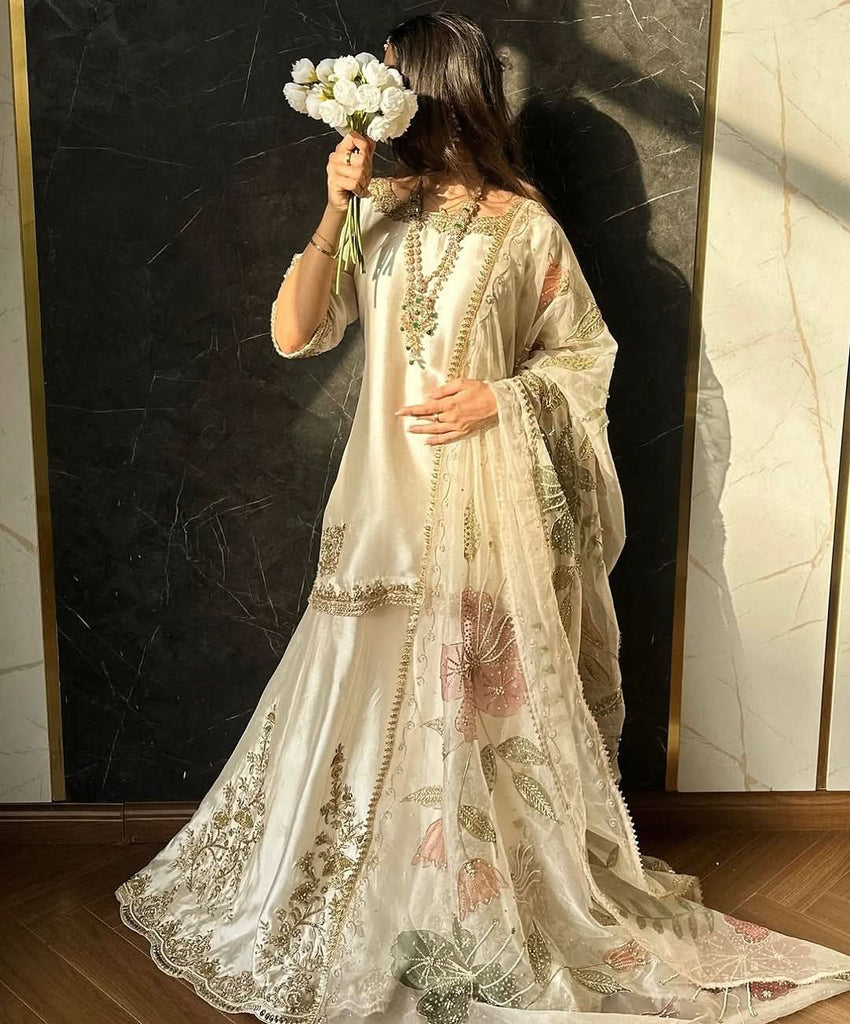 HandPainted Sharara Set - Komal